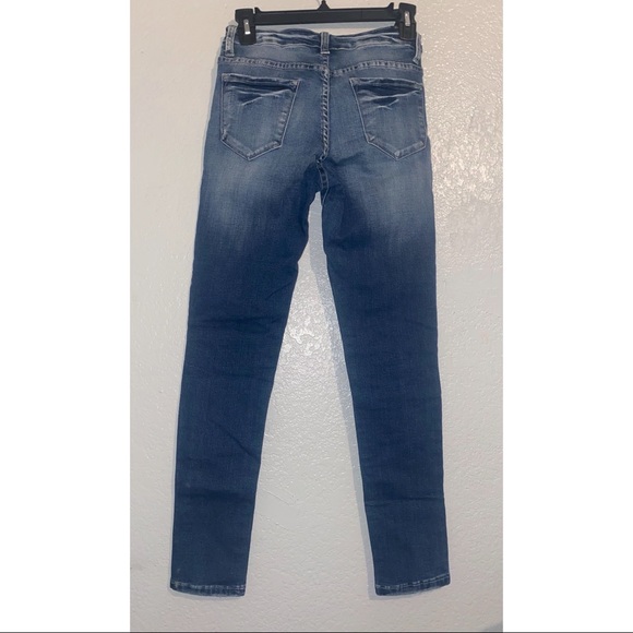 KanCan. Striped Moto Skinny Jeans - Picture 5 of 10